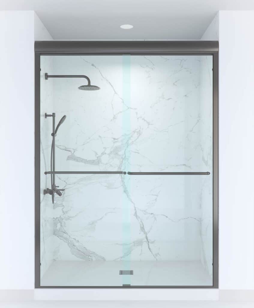 Heavy Glass Full Height Bypass Elite Sliding Door | Splendor Glass